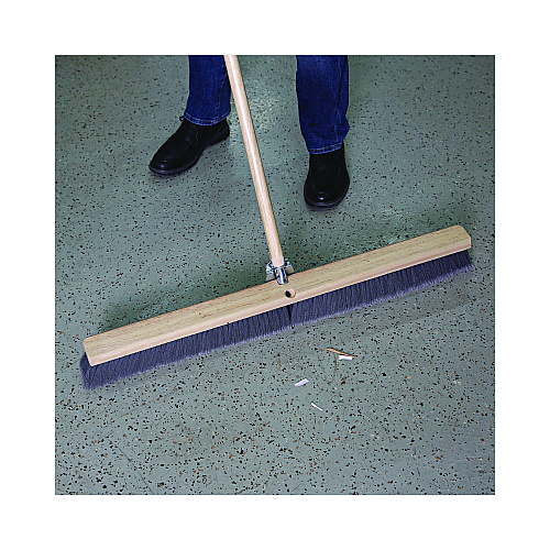 Boardwalk&reg; Floor Brush Head, 3" Gray Flagged Plastic, 36" (BWK20436)