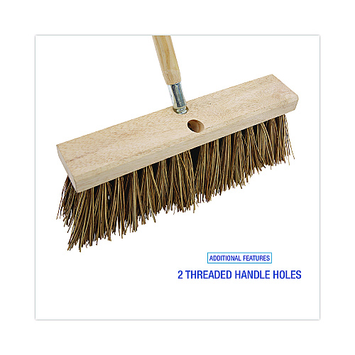 Boardwalk&reg; Street Broom Head, 16" Head, Palmyra Bristles (BWK71160)