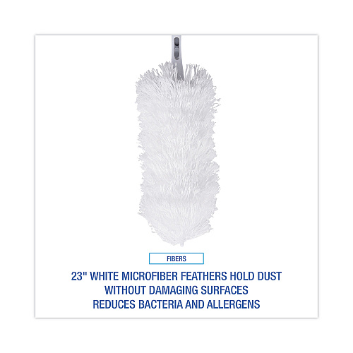 Boardwalk&reg; Washable MicroFeather Duster, 23", White (BWKMICRODUSTER)