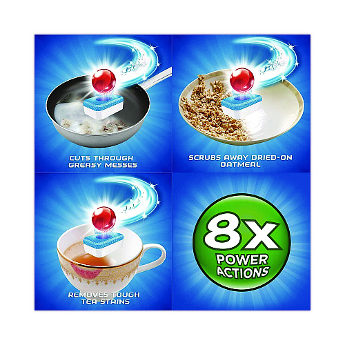 FINISH Powerball Dishwasher Tabs, Fresh Scent, 94/Box, 4 Boxes/Carton (97330CT)