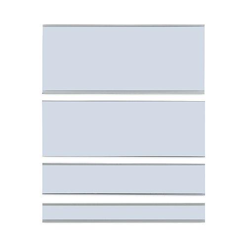 C-Line Clear Magnetic Label Holders, Side Load, 6 x 0.5, 10/Pack (87805)