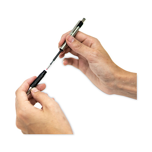 Zebra F-301 Ballpoint Pen, Retractable, Fine 0.7 mm, Blue Ink, Stainless Steel/Blue Barrel, 2/Pack (27122)