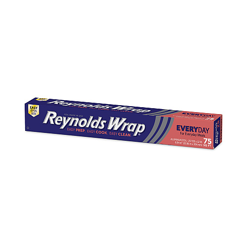 Reynolds Standard Aluminum Foil Roll, 12" x 75 ft, 35 Rolls/Carton (F28015CT)
