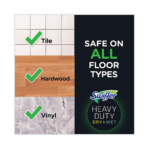 Swiffer Heavy-Duty Wet Refill Cloths, 10 x 8, Open Window Fresh, 20/Tub, 6 Tubs/Carton (76472)