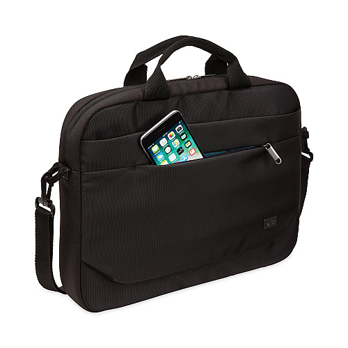 Case Logic Advantage Laptop Attache, Fits Devices Up to 14", Polyester, 14.6 x 2.8 x 13, Black (3203986)