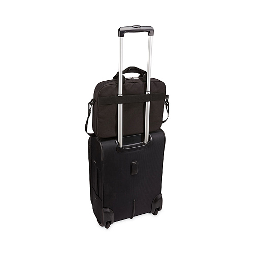 Case Logic Advantage Laptop Attache, Fits Devices Up to 11.6", Polyester, 11.8 x 2.2 x 10.2, Black (3203984)