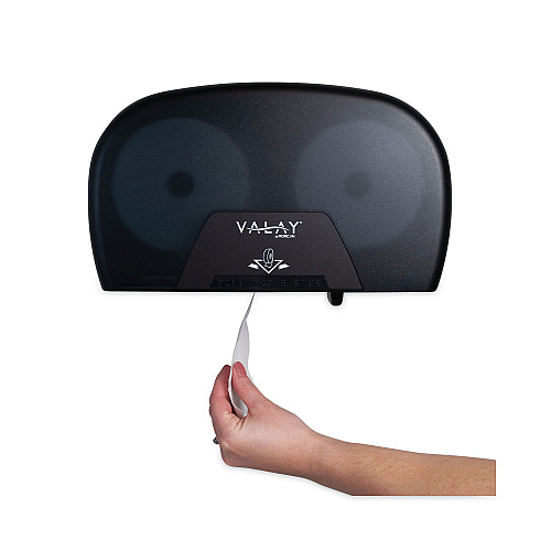 Morcon Paper Morsoft Plastic Small Core Tissue Dispenser, 5.4 x 8.51 x 13.55, Black (VT1006)