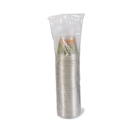 Dart Bare Eco-Forward RPET Cold Cups, ProPlanet Seal, 9 oz, Leaf Design, Clear/Green/Orange, 1,000/Carton (RTP9RBARE)