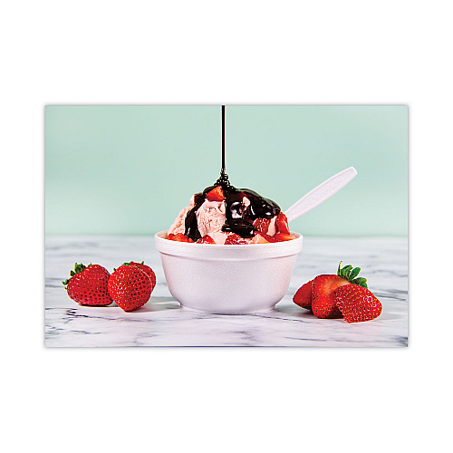 Dart Foam Bowls, 8 oz, White, 50/Pack, 20 Packs/Carton (8B20)