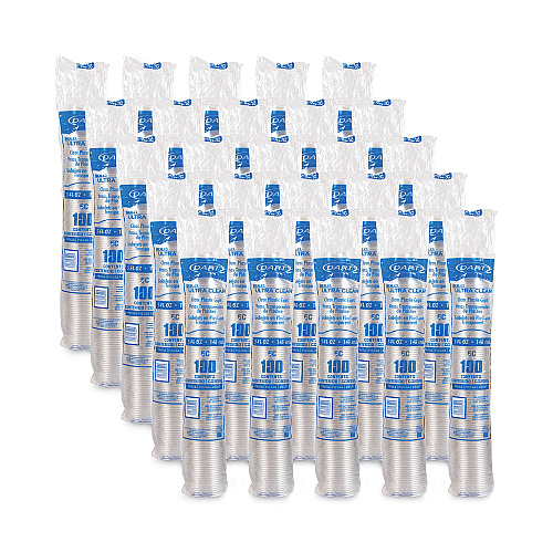 SOLO Ultra Clear Cups, 5 oz, PET, 100/Bag, 25 Bags/Carton (5C)