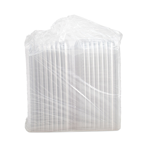 Dart ClearSeal Hinged-Lid Plastic Containers, 9.3 x 8.8 x 3, Clear, Plastic, 100/Bag, 2 Bags/Carton (C95PST1)