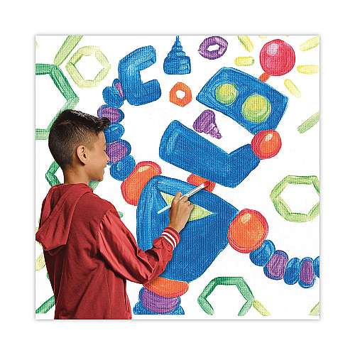 Crayola Washable Paint, 18 Assorted Colors, Interconnected 3 oz Cups (540125)