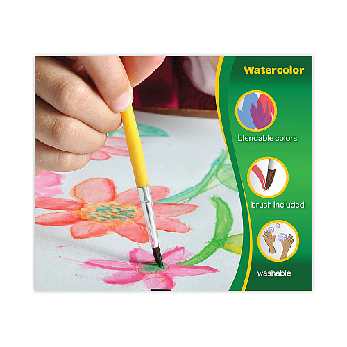 Crayola Washable Paint, 18 Assorted Colors, Interconnected 3 oz Cups (540125)