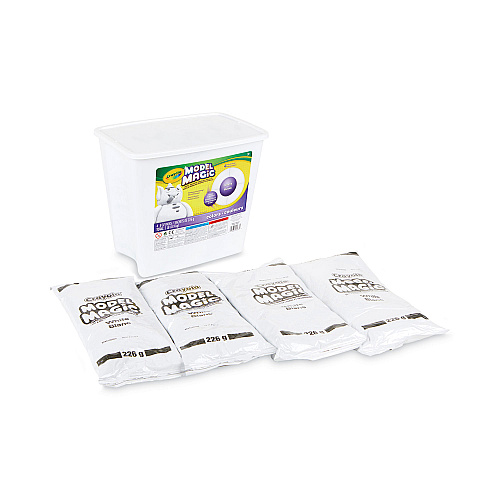 Crayola Model Magic Modeling Compound, 8 oz Packs, 4 Packs, White, 2 lbs (574400)