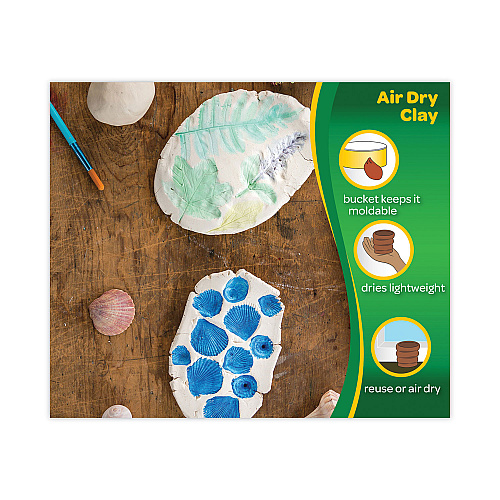 Crayola Air-Dry Clay, White, 25 lbs (575001)