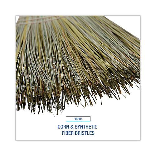Boardwalk&reg; Corn/Fiber Warehouse Brooms, 60", Gray/Natural, 6/Carton (BWKBR10002)