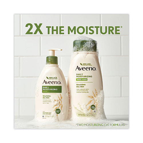 Aveeno Active Naturals Daily Moisturizing Lotion, 12 oz Pump Bottle (100360003)
