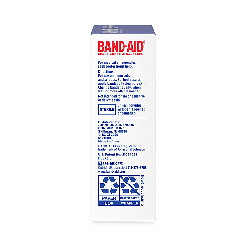 BAND-AID Flexible Fabric Adhesive Tough Strip Bandages, 1 x 4, 20/Box (4408)