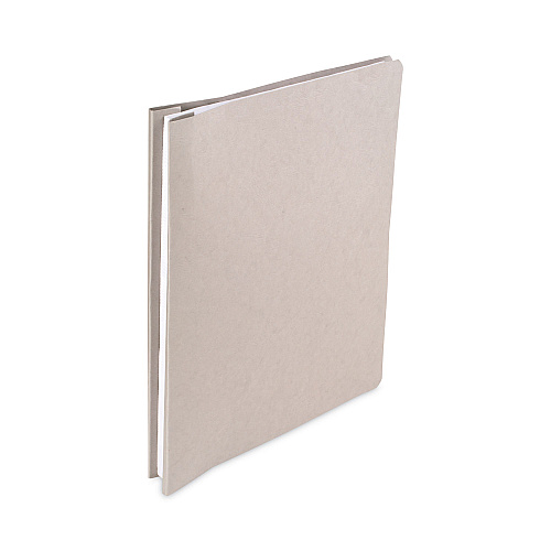 Acco PRESSTEX Covers with Storage Hooks, 2 Posts, 6" Capacity, 14.88 x 11, Light Gray (54074)