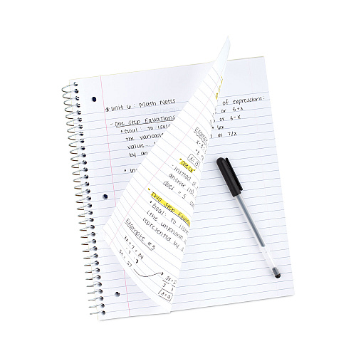 Five Star Wirebound Notebook, 1-Subject, Wide/Legal Rule, Assorted Cover Colors, (100) 10.5 x 8 Sheets, 6/Pack (38042)