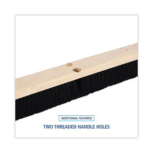 Boardwalk&reg; Floor Brush Head, 2 1/2" Black Tampico Fiber, 24" (BWK20224)