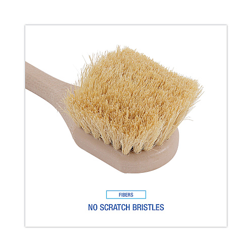 Boardwalk&reg; Tampico Bristle Utility Brush, Plastic, 8 1/2", Tan Handle (BWK4208)