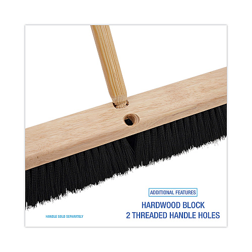 Boardwalk&reg; 24" Plastic Floor Brush Head, 1 Each (BWK20624)