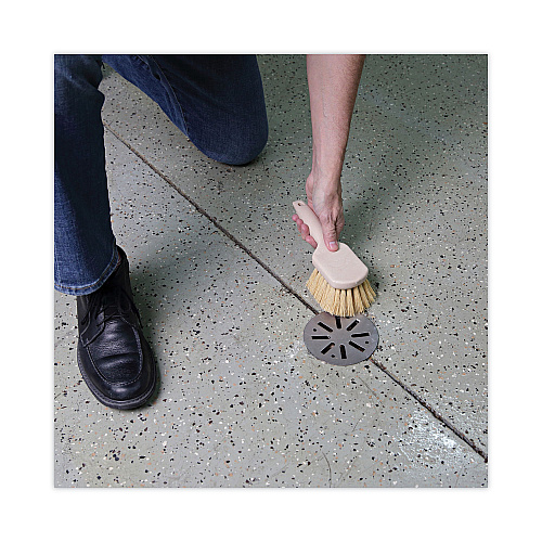 Boardwalk&reg; Tampico Bristle Utility Brush, Plastic, 8 1/2", Tan Handle (BWK4208)