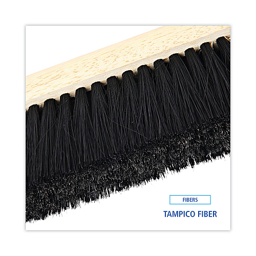 Boardwalk&reg; Floor Brush Head, 2 1/2" Black Tampico Fiber, 24" (BWK20224)