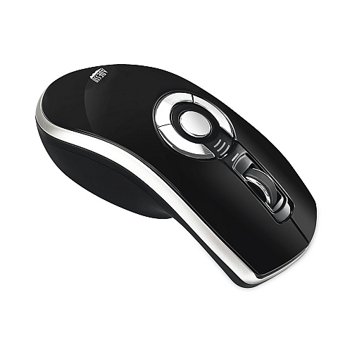 Adesso Air Mouse Elite Wireless Presenter Mouse, 2.4 GHz Frequency/100 ft Wireless Range, Left/Right Hand Use, Black (IMOUSEP20)