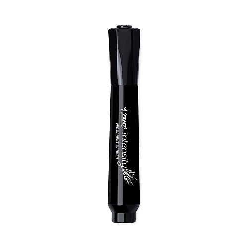 BIC Intensity Chisel Tip Permanent Marker, Broad Chisel Tip, Tuxedo Black, Dozen (GPMM11BK)