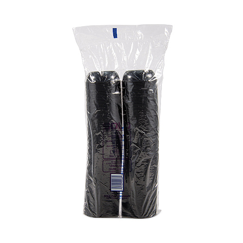SOLO Polystyrene Portion Cups, 5.5 oz, Black, 250/Bag, 10 Bags/Carton (DSS50001)