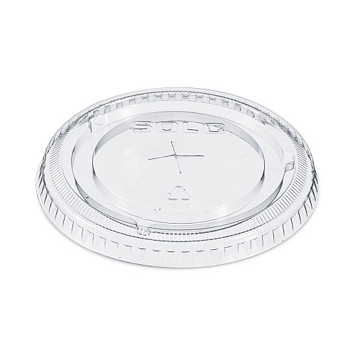 SOLO Straw-Slot Cold Cup Lids, Fits 9 oz to 20 oz Cups, Clear, 100/Pack (662TSPK)