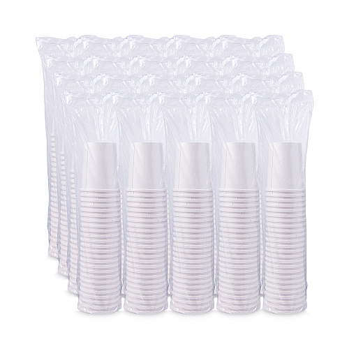 SOLO Flexstyle Double Poly Paper Containers, 32 oz, White, Paper, 25/Pack, 20 Packs/Carton (H4325U)