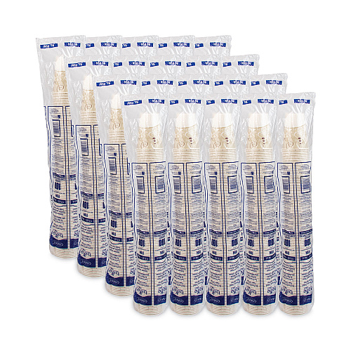 SOLO Symphony Design Wax-Coated Paper Cold Cups, ProPlanet Seal,  9 oz, Beige/White, 100/Sleeve, 20 Sleeves/Carton (R9NSYM)