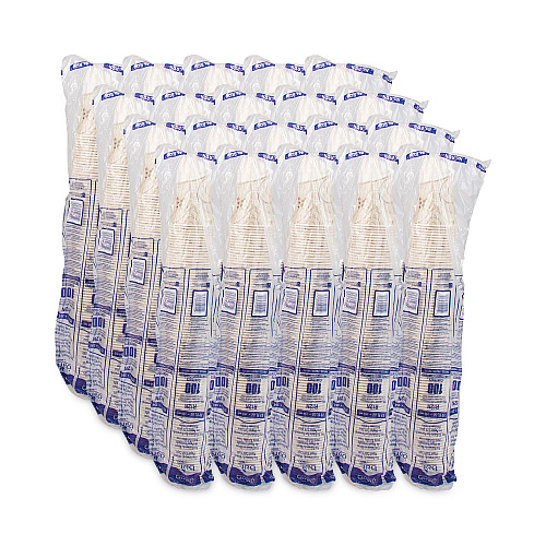 SOLO Symphony Treated-Paper Cold Cups, ProPlanet Seal, 12 oz, White/Beige/Red, 100/Bag, 20 Bags/Carton (R12NSYM)