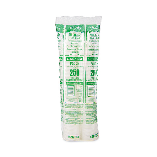 Dart Polystyrene Portion Cups, 5.5 oz, Translucent, 250/Bag, 10 Bags/Carton (P550N)