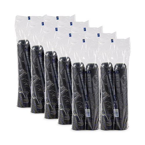 SOLO Polystyrene Portion Cups, 3.5 oz, Black, 250/Bag, 10 Bags/Carton (DSS3)