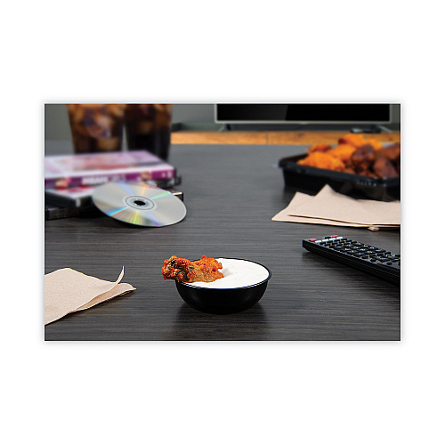 SOLO Polystyrene Portion Cups, 5.5 oz, Black, 250/Bag, 10 Bags/Carton (DSS50001)