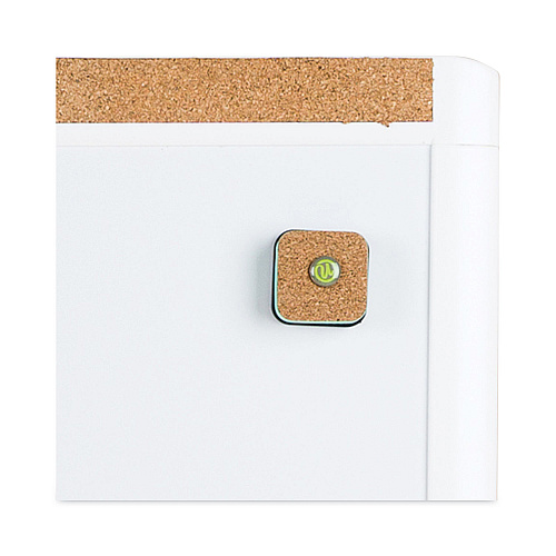 U Brands PINIT Magnetic Dry Erase Board with Plastic Frame, 20 x 16, White Surface, White Plastic Frame (428U0001)