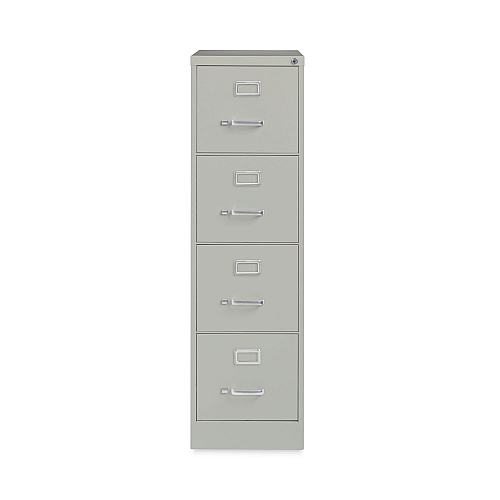 Alera Four-Drawer Economy Vertical File, Letter-Size File Drawers, 15" x 22" x 52", Light Gray (ALEHVF152252LG)