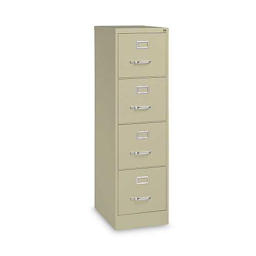 Alera Four-Drawer Economy Vertical File, Letter-Size File Drawers, 15" x 22" x 52", Putty (ALEHVF152252PY)