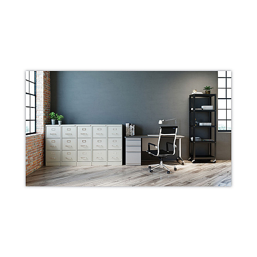 Alera Three-Drawer Economy Vertical File, Letter-Size File Drawers, 15" x 22" x 40.19", Light Gray (ALEHVF1541LG)