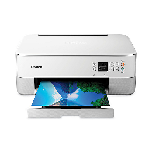 Canon PIXMA TR7020a WH Wireless All-in-One Inkjet Printer, Copy/Print/Scan, White (4460C072 