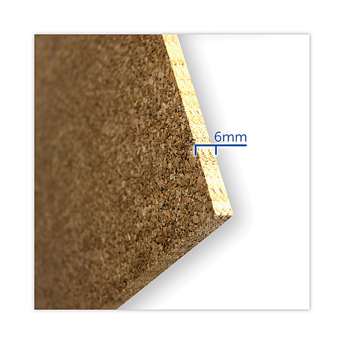 Flipside Cork Roll, 84" x 48", 0.24" Thick, Brown Surface (38005)
