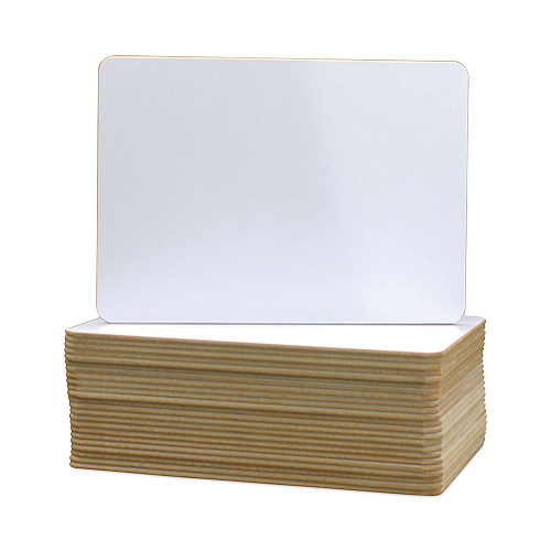 Flipside Two-Sided Dry Erase Board, 7 x 5, White Front/Back Surface, 24/Pack (45656)