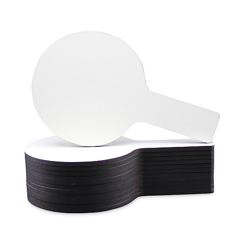 Flipside Dry Erase Paddle, 9 x 5, White Surface, 12/Pack (10036)