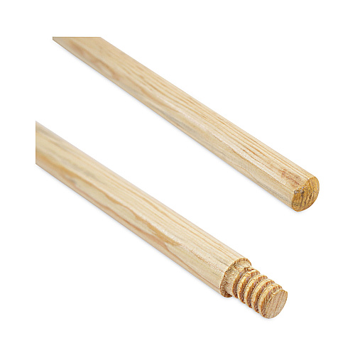 Boardwalk&reg; Threaded End 54" Broom Handle, Lacquered Hardwood (BWK121)