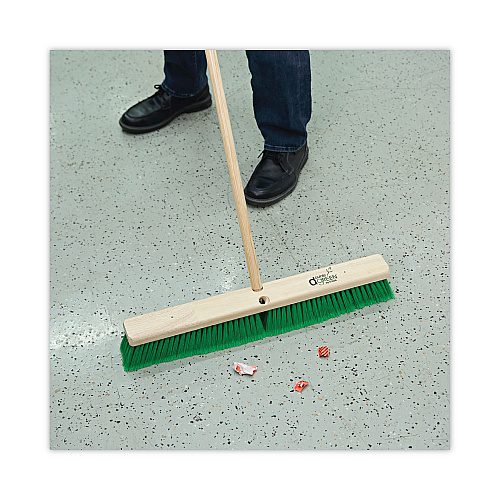 Boardwalk&reg; Threaded End 54" Broom Handle, Lacquered Hardwood (BWK121)