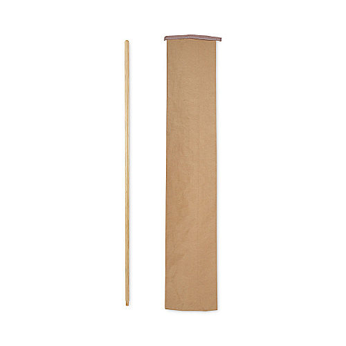 Boardwalk&reg; Threaded End 54" Broom Handle, Lacquered Hardwood (BWK121)